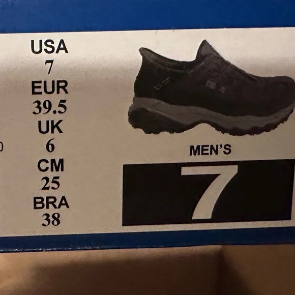 STEEl TOE Skechers Black Slip-On Shoes‎ Mens Sizes 7, 9, 11.5,13 NEW in Box